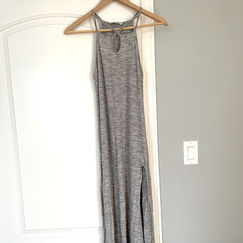 american eagle grey maxi dress